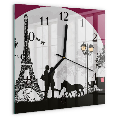 Orologio quadrato Amore di Parigi
