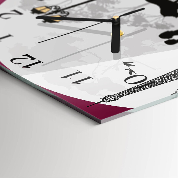 Orologio quadrato Amore di Parigi