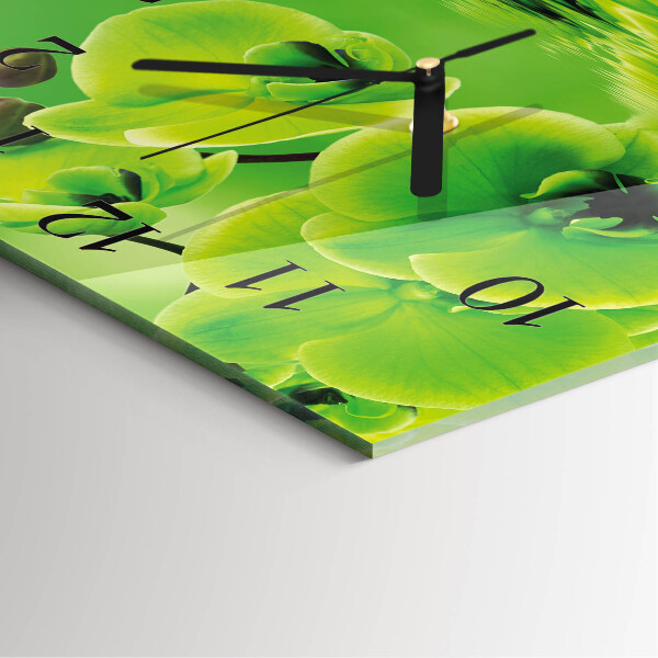 Orologio quadrato Orchidea