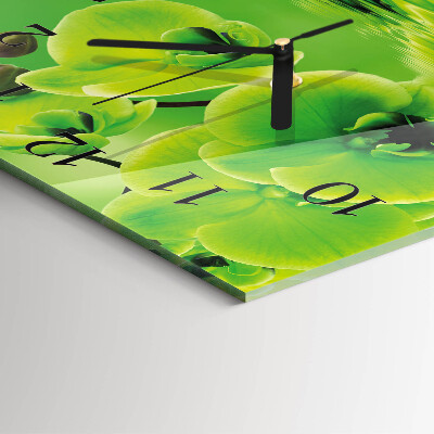 Orologio quadrato Orchidea