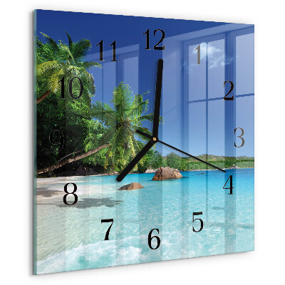 Orologio quadrato Island Palms