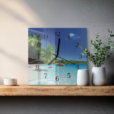 Orologio quadrato Island Palms