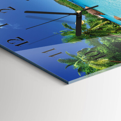Orologio quadrato Island Palms