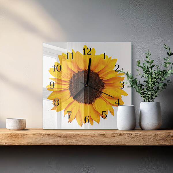 Orologio quadrato Girasole