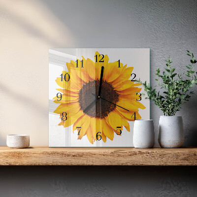 Orologio quadrato Girasole