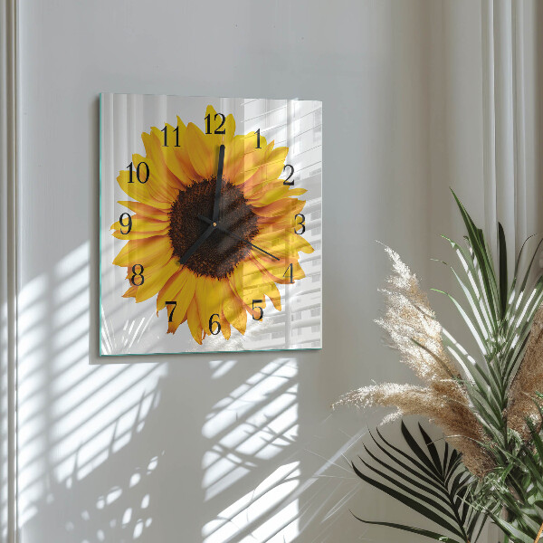 Orologio quadrato Girasole