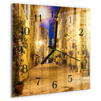 Orologio quadrato Notte di strada