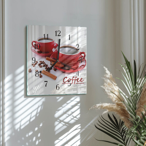 Orologio quadrato Tazza di caffè