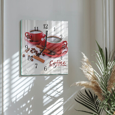 Orologio quadrato Tazza di caffè
