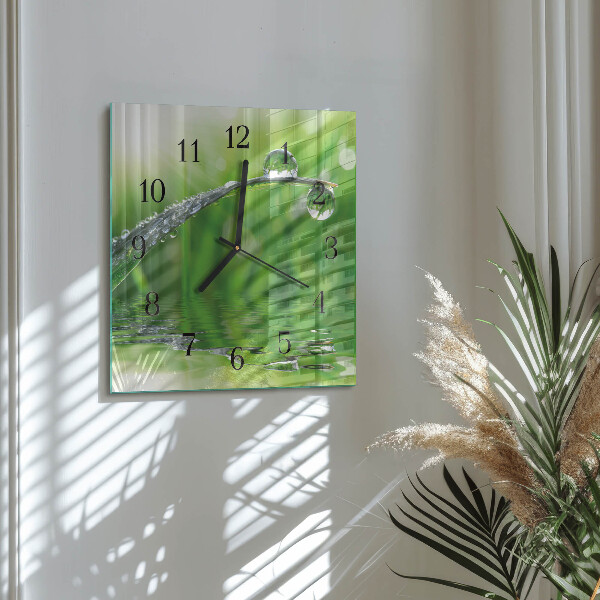 Orologio quadrato Gocce di rugiada