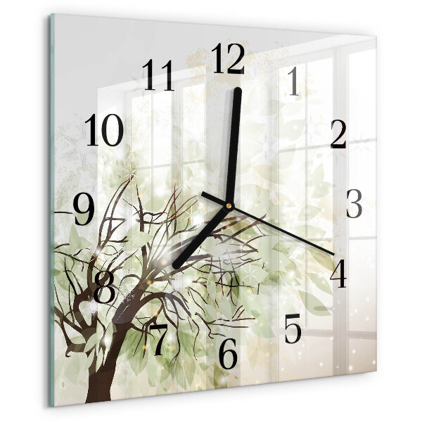 Orologio quadrato Albero