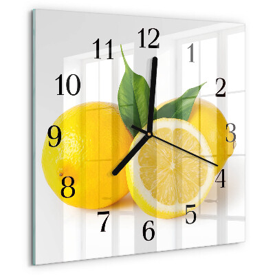 Orologio quadrato limoni