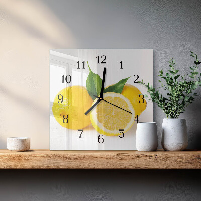 Orologio quadrato limoni