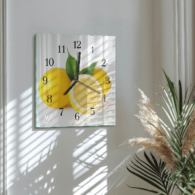 Orologio quadrato limoni