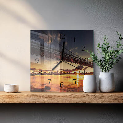 Orologio quadrato Fiume del ponte