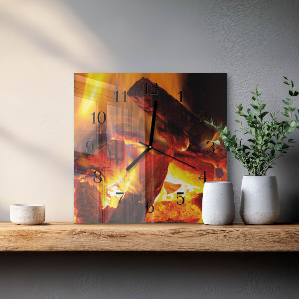 Orologio quadrato Fuoco