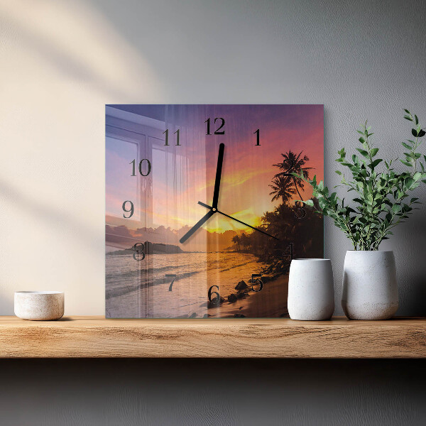 Orologio quadrato Tramonto