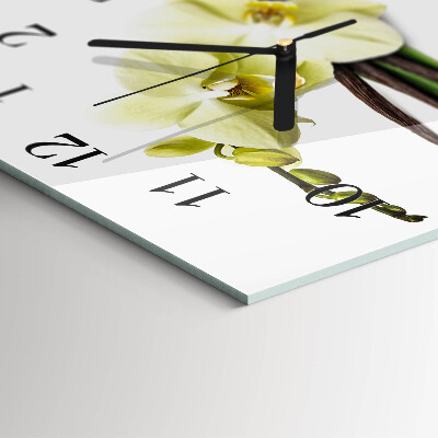 Orologio quadrato Orchidea Vaniglia