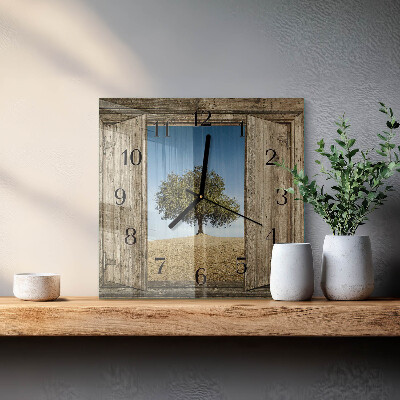 Orologio quadrato Albero
