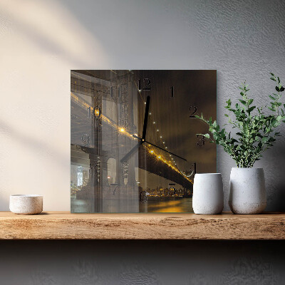 Orologio quadrato La notte del ponte