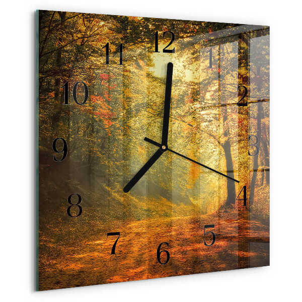 Orologio quadrato Autunno nella foresta