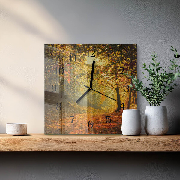 Orologio quadrato Autunno nella foresta