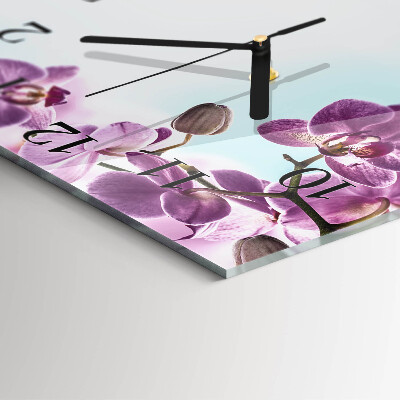 Orologio quadrato Orchidea