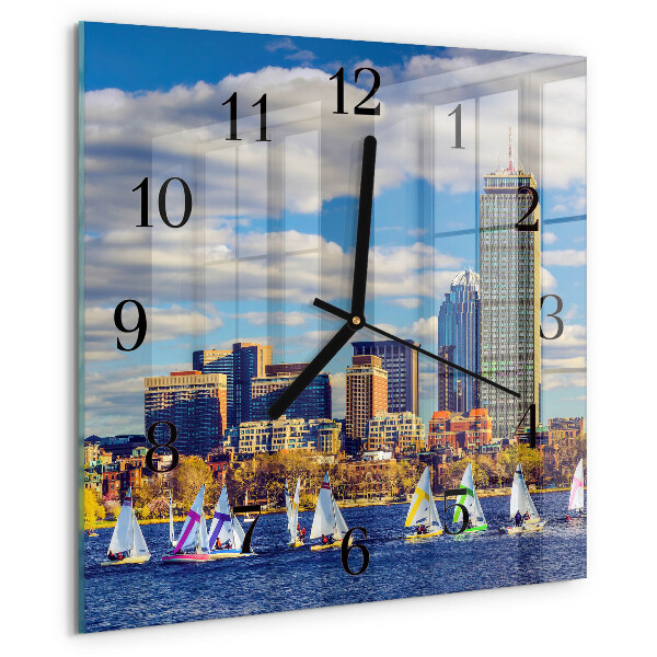Orologio quadrato barche a vela