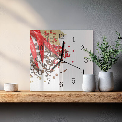 Orologio quadrato Pepe rosso
