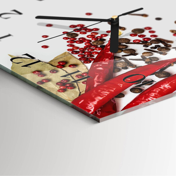 Orologio quadrato Pepe rosso