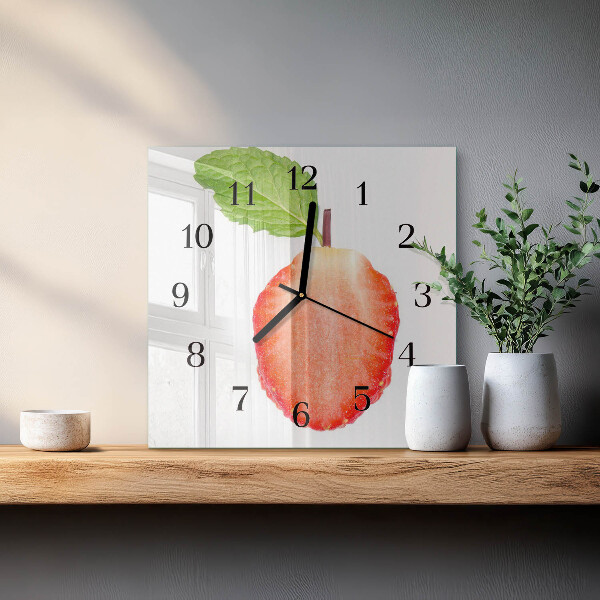 Orologio quadrato Fragola