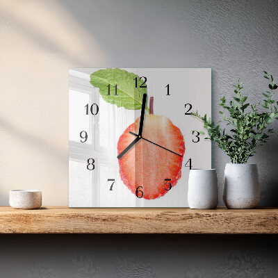 Orologio quadrato Fragola