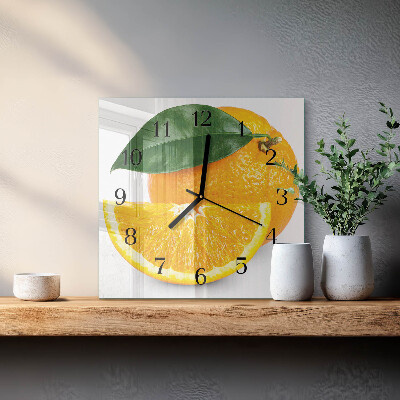 Orologio quadrato Arance