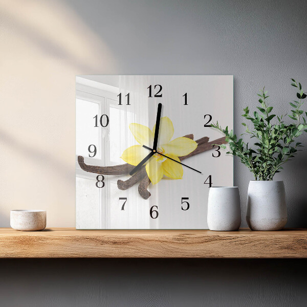 Orologio quadrato Orchidea Vaniglia