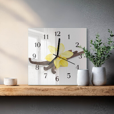 Orologio quadrato Orchidea Vaniglia