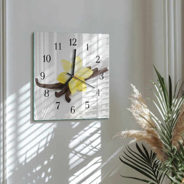 Orologio quadrato Orchidea Vaniglia