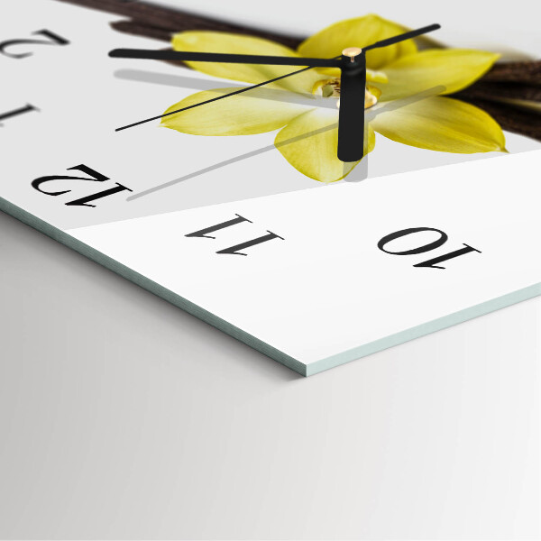 Orologio quadrato Orchidea Vaniglia