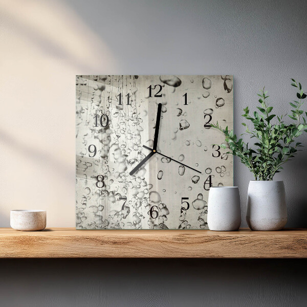 Orologio quadrato Gocce