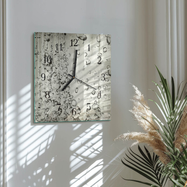 Orologio quadrato Gocce