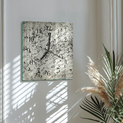 Orologio quadrato Gocce