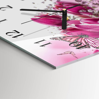 Orologio quadrato Farfalla