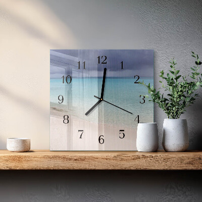 Orologio quadrato Spiaggia