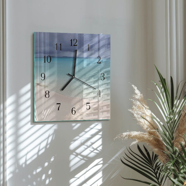Orologio quadrato Spiaggia