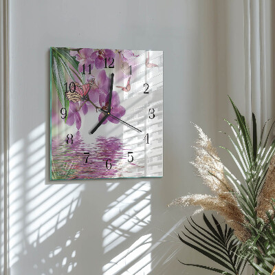 Orologio quadrato Farfalle