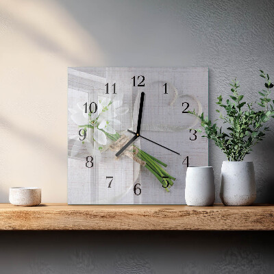 Orologio quadrato Bouquet di fiori