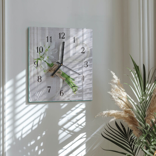 Orologio quadrato Bouquet di fiori