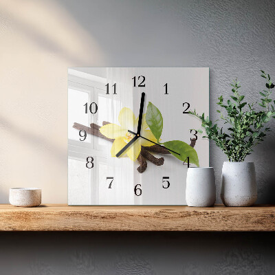 Orologio quadrato Orchidea Vaniglia