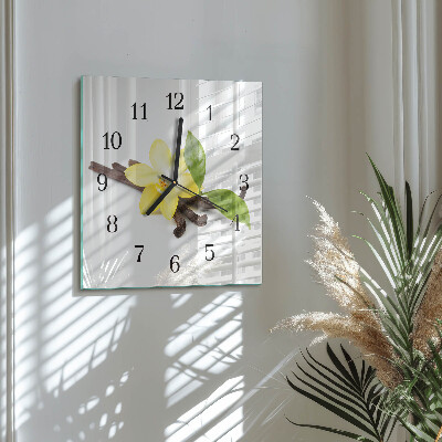 Orologio quadrato Orchidea Vaniglia