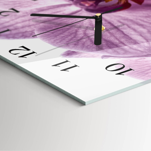 Orologio quadrato Orchidea
