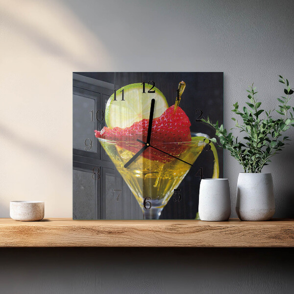 Orologio quadrato Cocktail